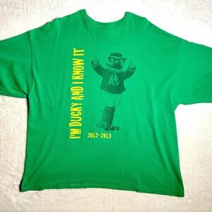Oregon Ducks Men’s T-Shirt 2XL Green 2012-2013 I'm Ducky and I Know It